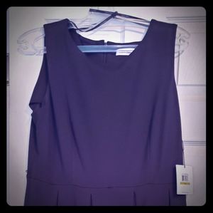 Calvin Klein Women's Sleeveless Flare Skirt Dress,